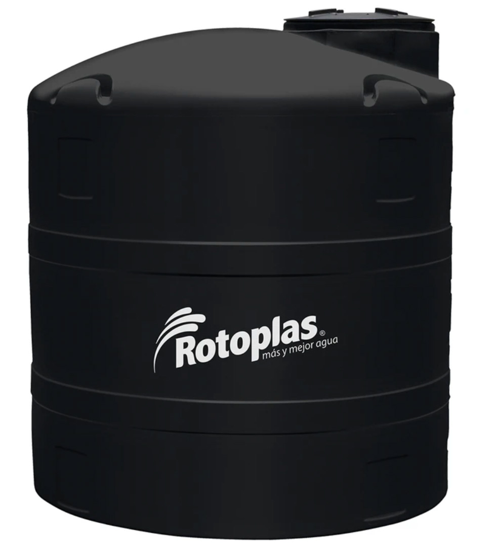 TANQUE D/2500 LTS. STD  COLOR NEGRO 550073 ROTOPLAS SP